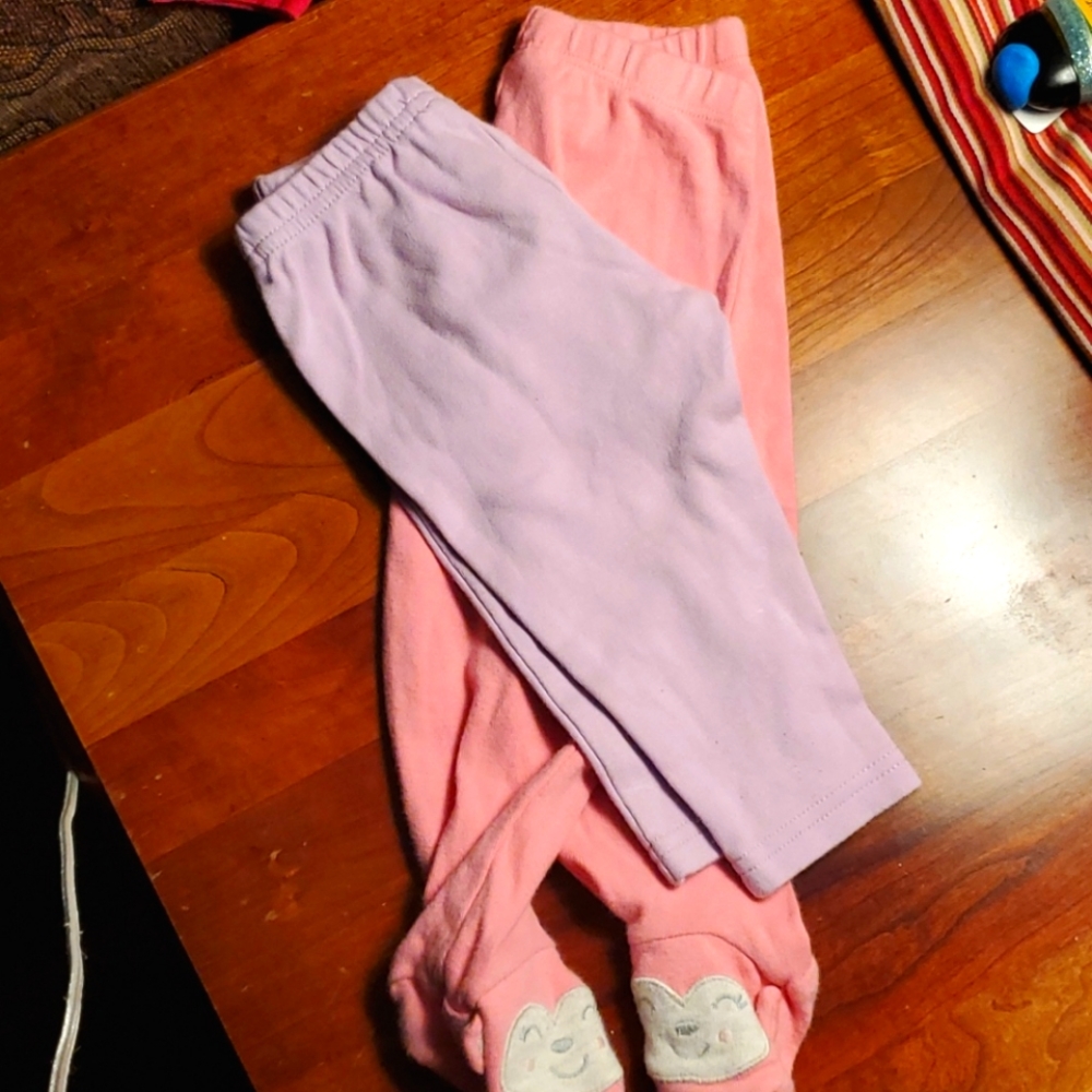 2 pairs if cotton elastic waist pants